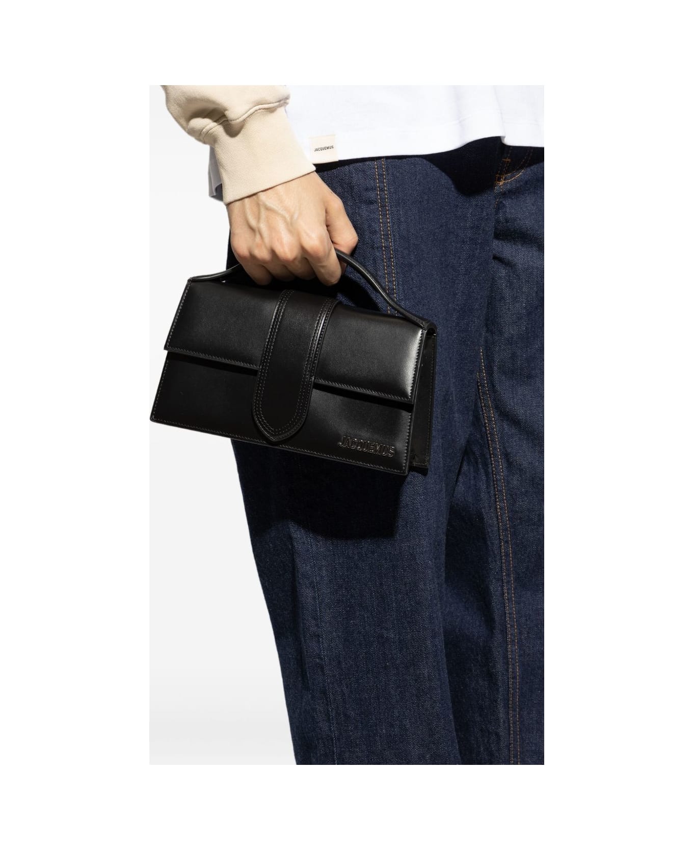Jacquemus Le Grand Bambino Leather Handbag - Black