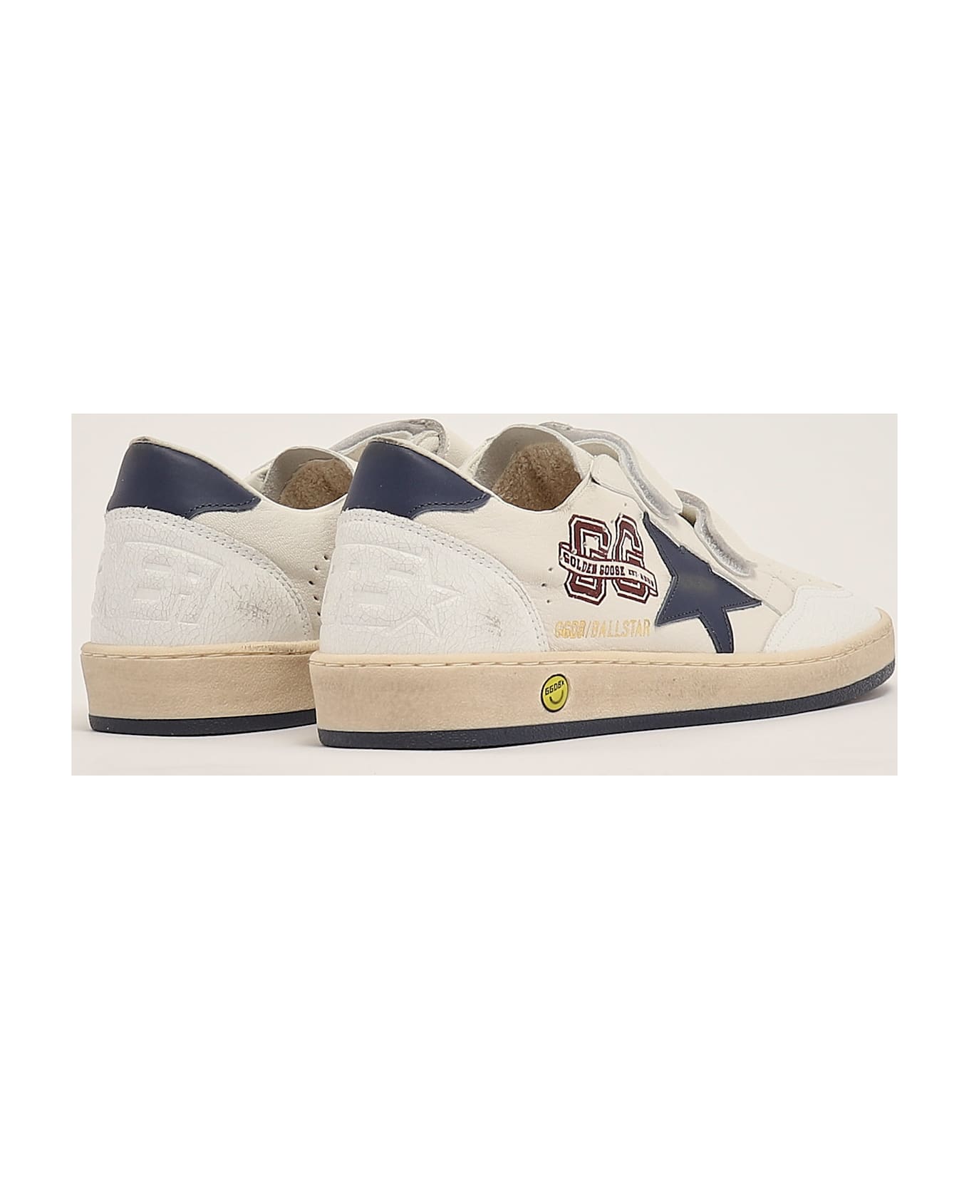 Golden Goose Ballstar Strap Sneaker - BIANCO-BLU