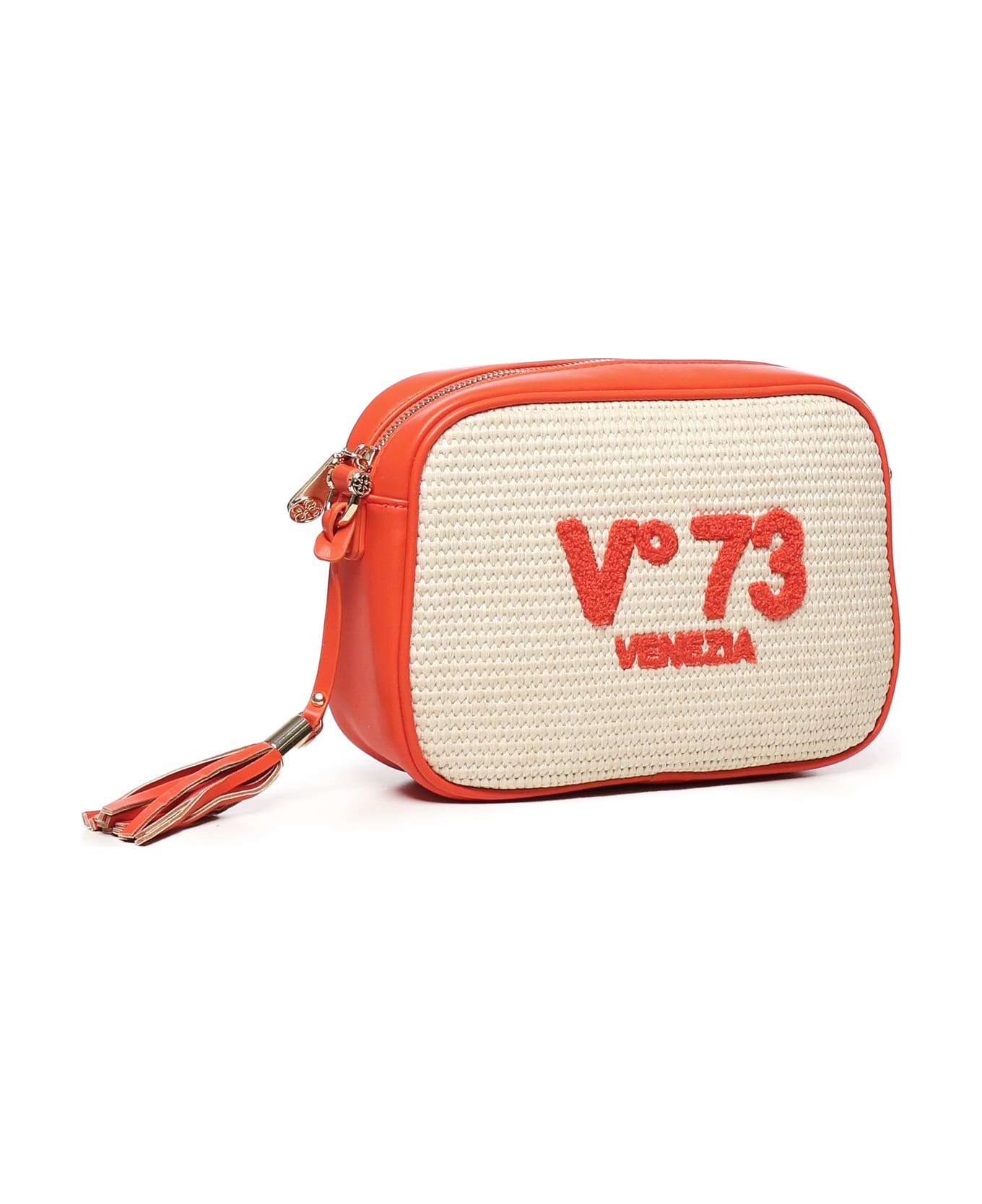 V73 Inge Shoulder Bag - Offwhite, CORAL
