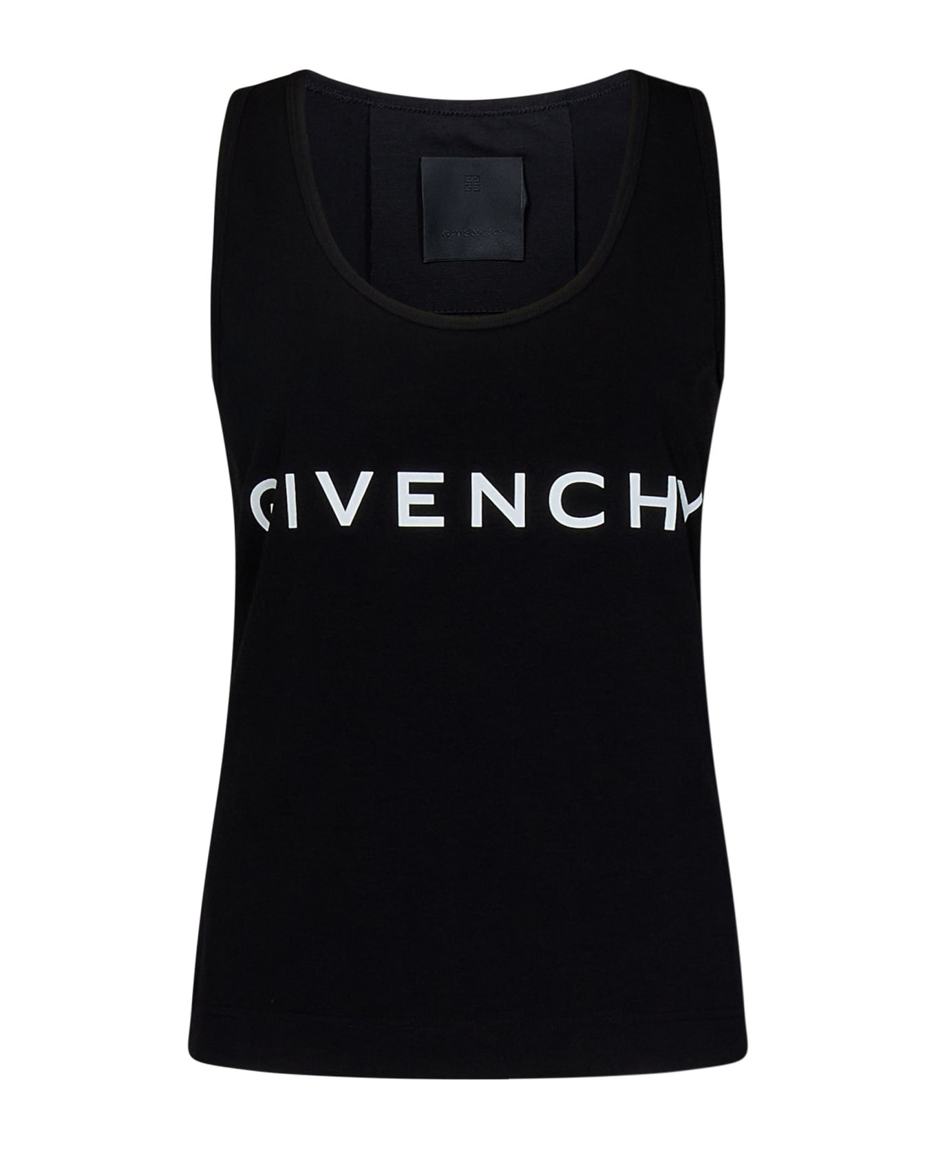 Givenchy Logo Print Tank Top - Black