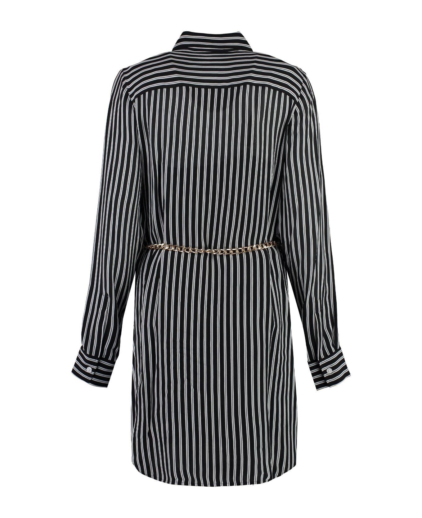 MICHAEL Michael Kors Vintage Shirt Stripe Dress - black
