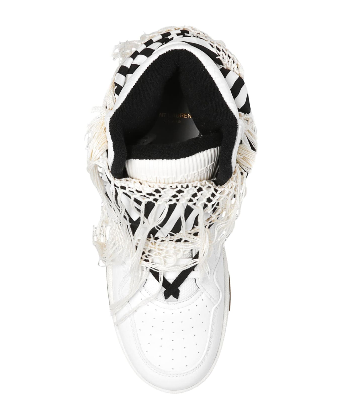 Saint Laurent Smith Leather Sneakers - White