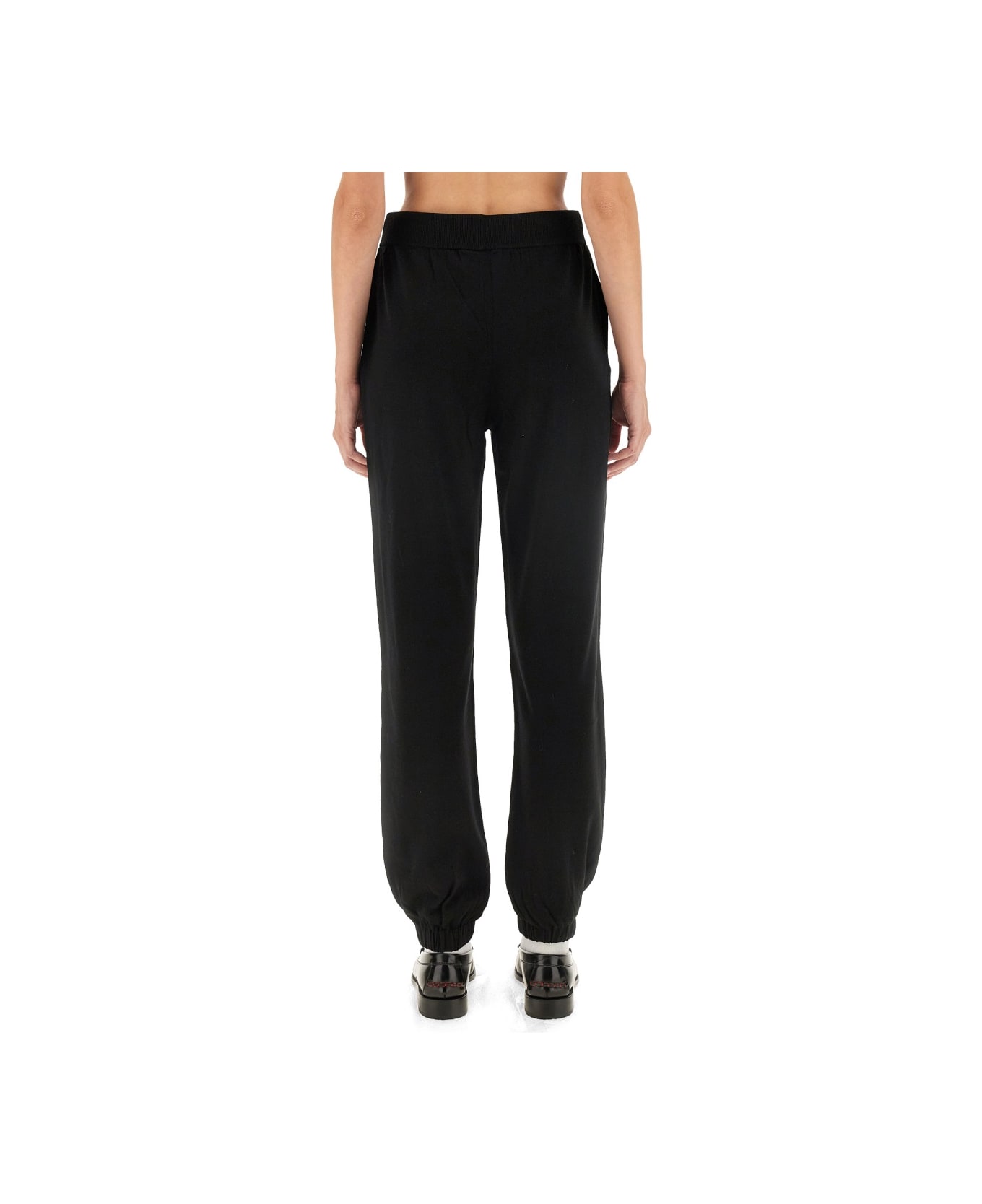 M05CH1N0 Jeans Jogging Pants With Logo - BLACK