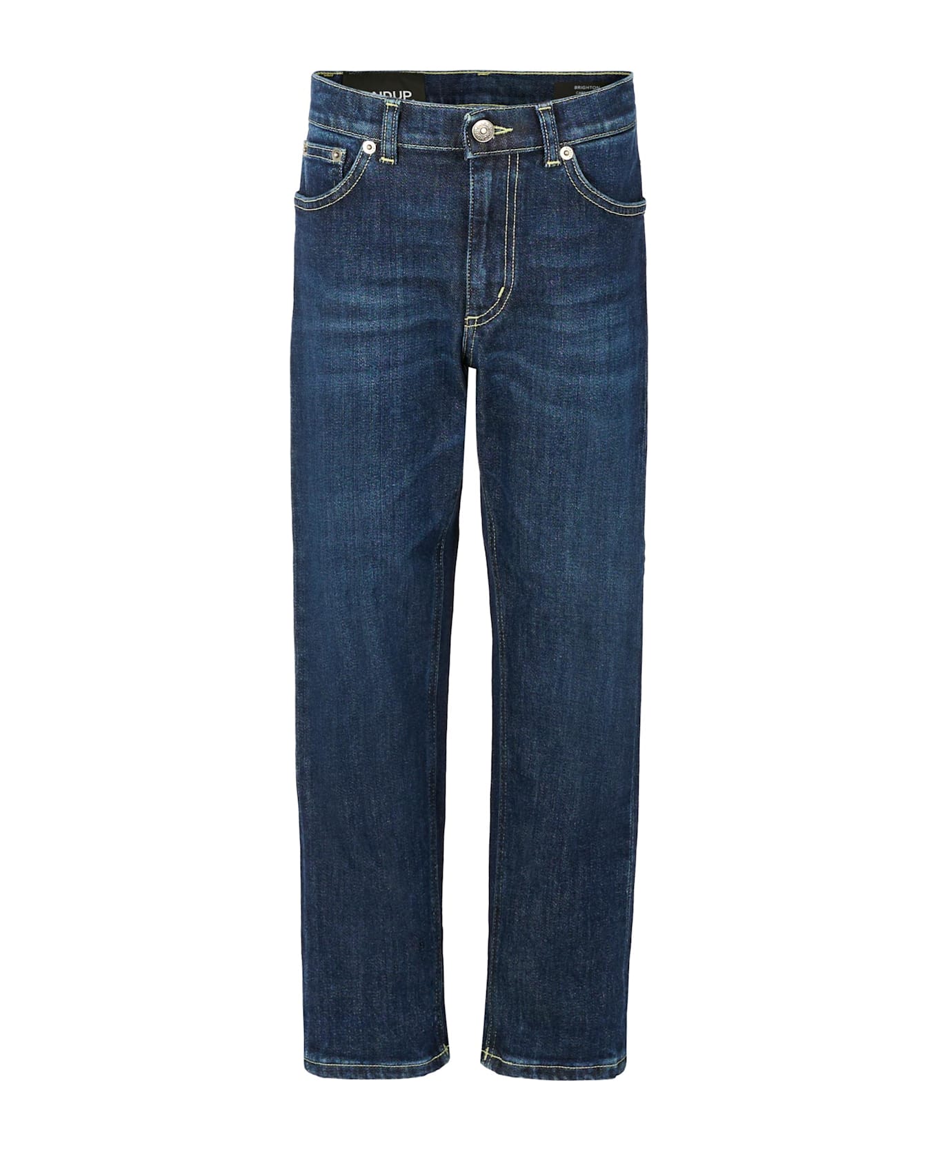 Dondup Blue Denim Jeans For Boy With Logo - Denim