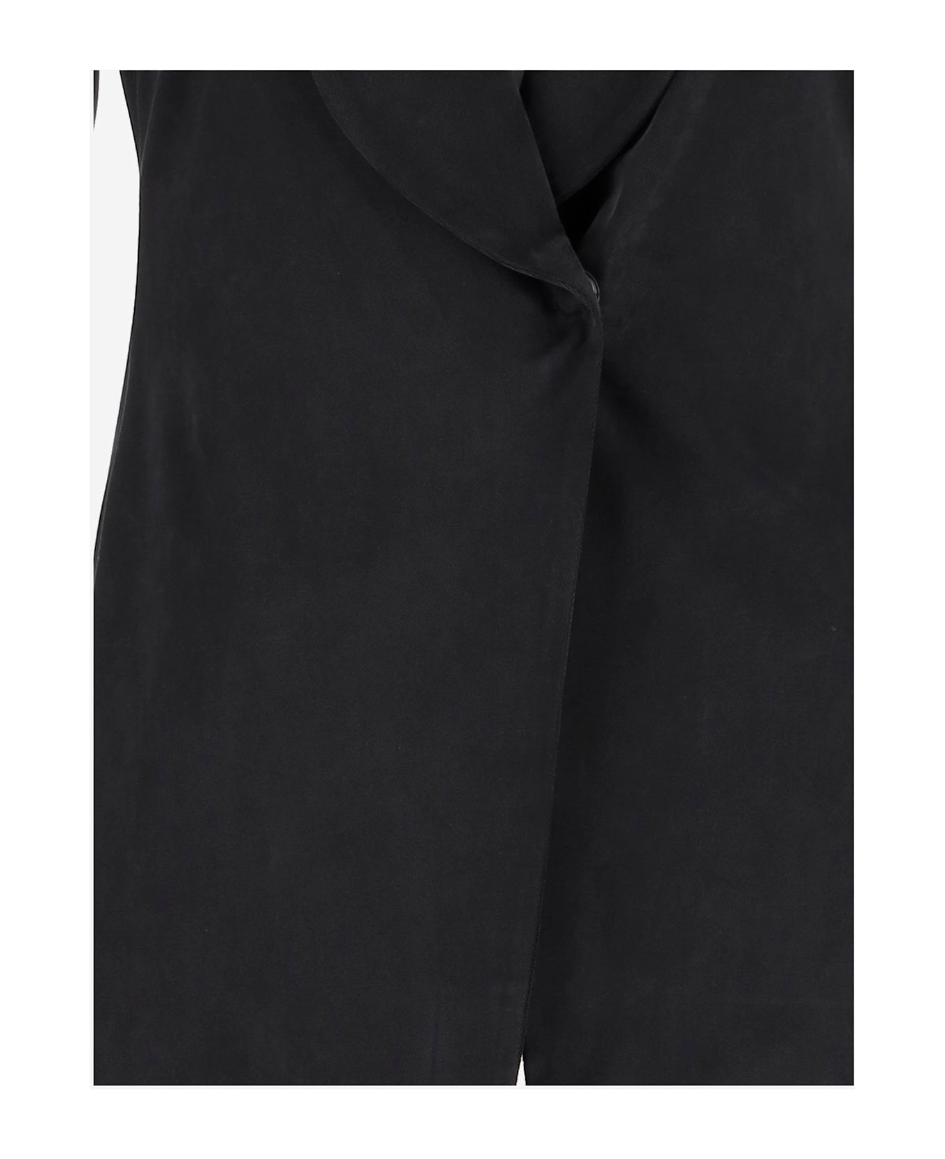 Giorgio Armani Cupro Interlock Jacket - Grey