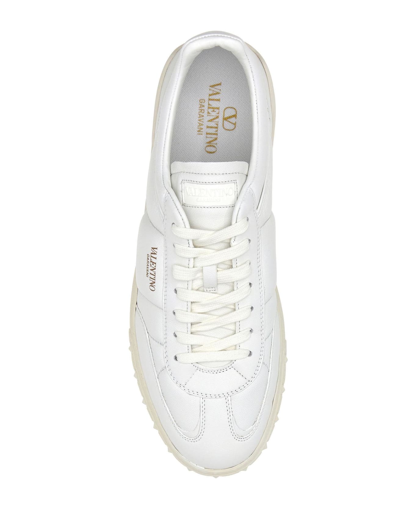 Valentino Garavani White Leather Upvillage Sneakers - BIANCOSNOWWHITE