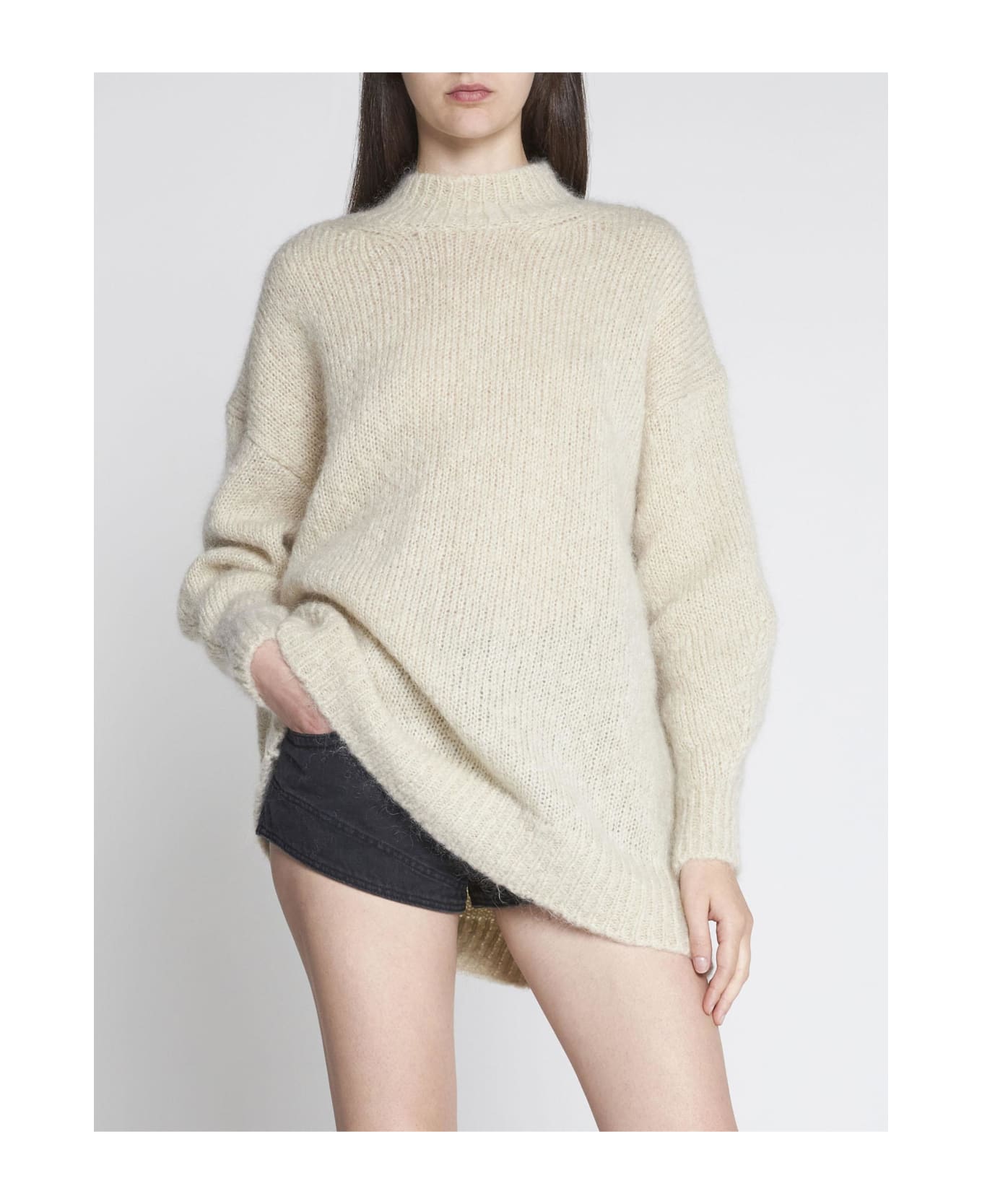 Isabel Marant Idol Mohair-blend Sweater - Beige ニットウェア