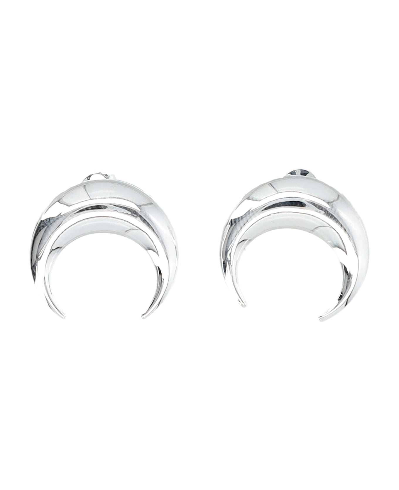 Marine Serre Moon Studs - SILVER