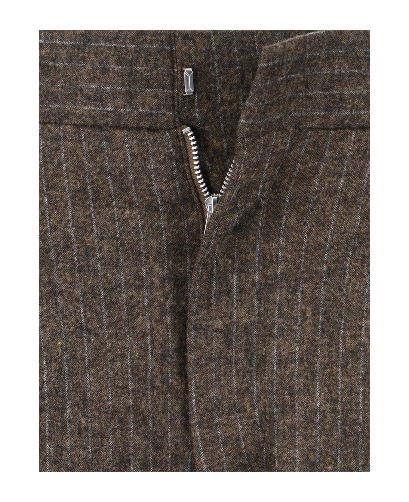 Isabel Marant Wool Blend Straight Pants - Brown