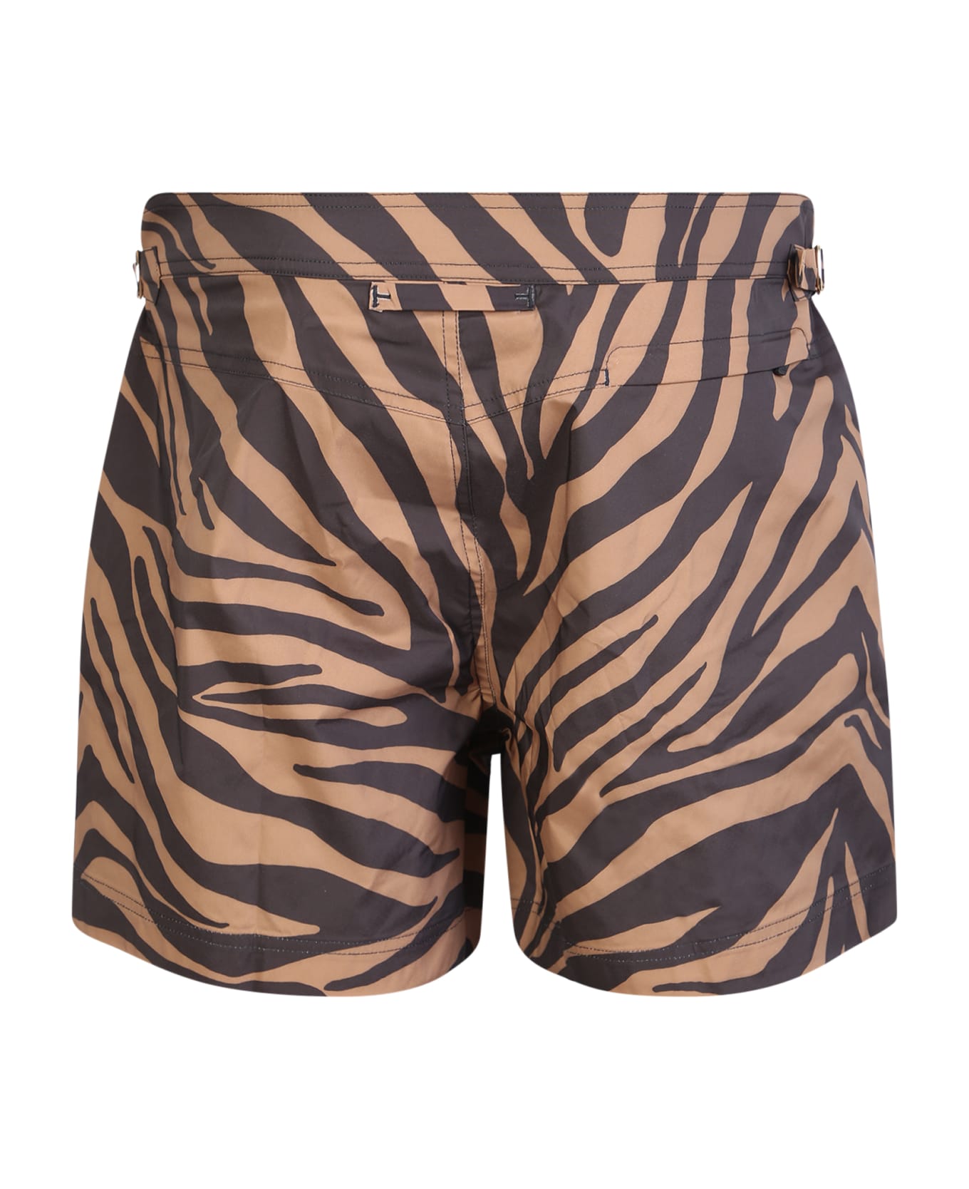 Tom Ford Zebra Print Swim Shorts - Beige