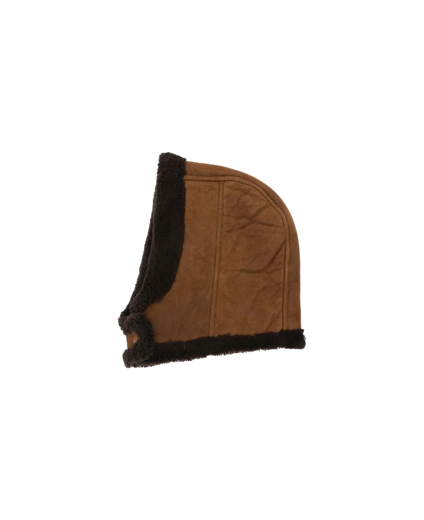 Yves Salomon Hat - BROWN