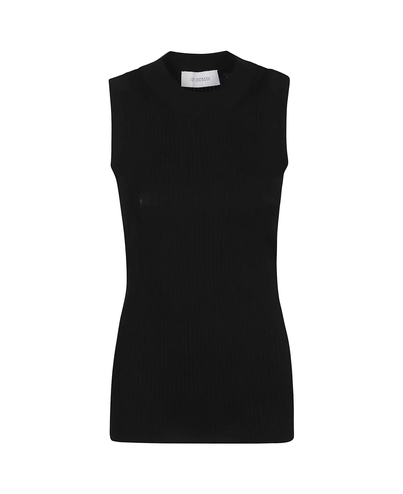 SportMax Black Tione Tank Top - BLACK
