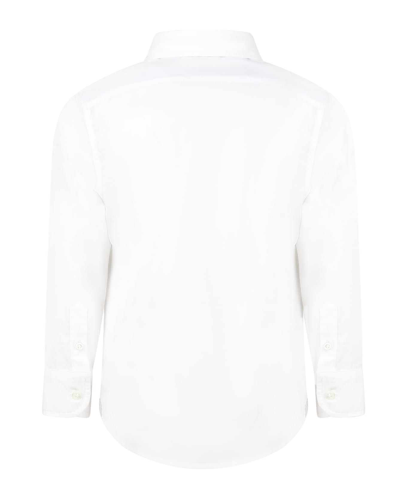 Eleventy White Shirt For Boy With Logo - White シャツ