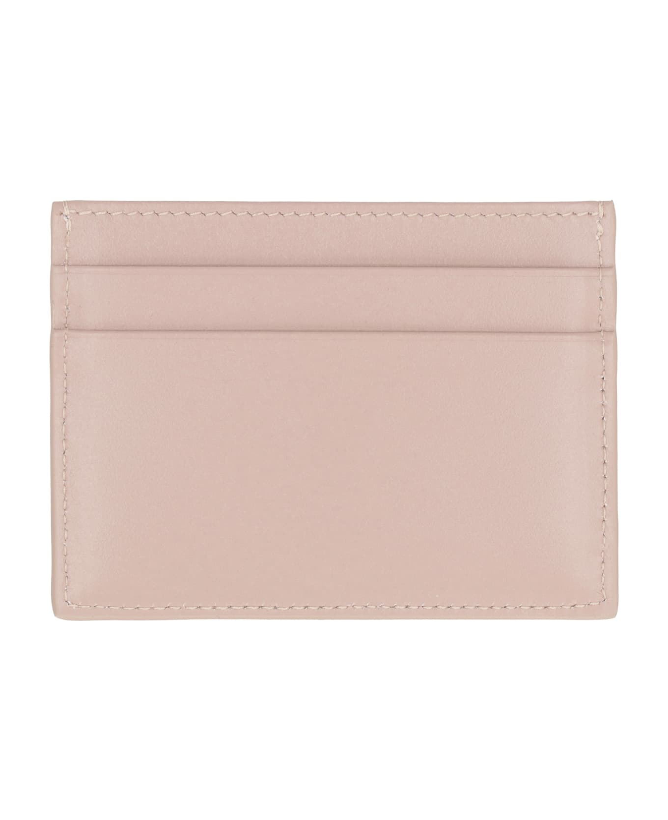 Dolce & Gabbana Logo Detail Leather Card Holder - Pale pink
