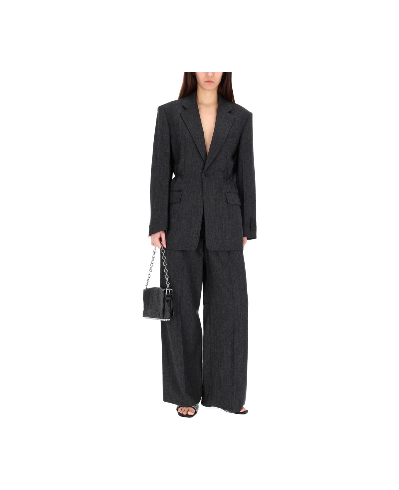 Alexander Wang Wool Blazer - CHARCOAL
