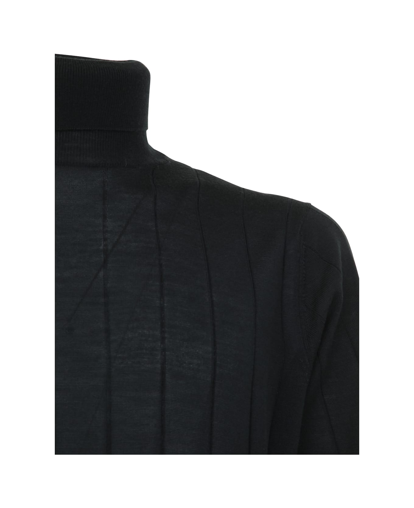 Filippo De Laurentiis Royal Merino Long Sleeves Turtle Neck Sweater - Green