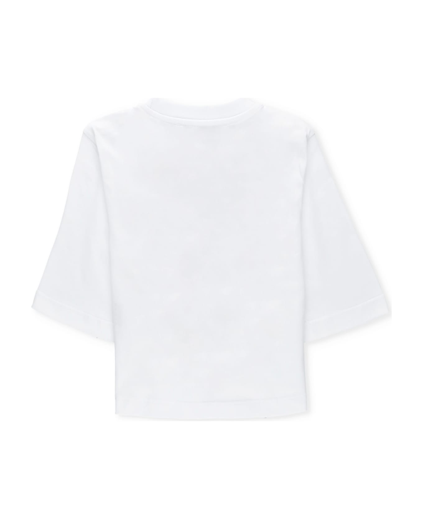 MSGM T-shirt With Logo - White Tシャツ＆ポロシャツ