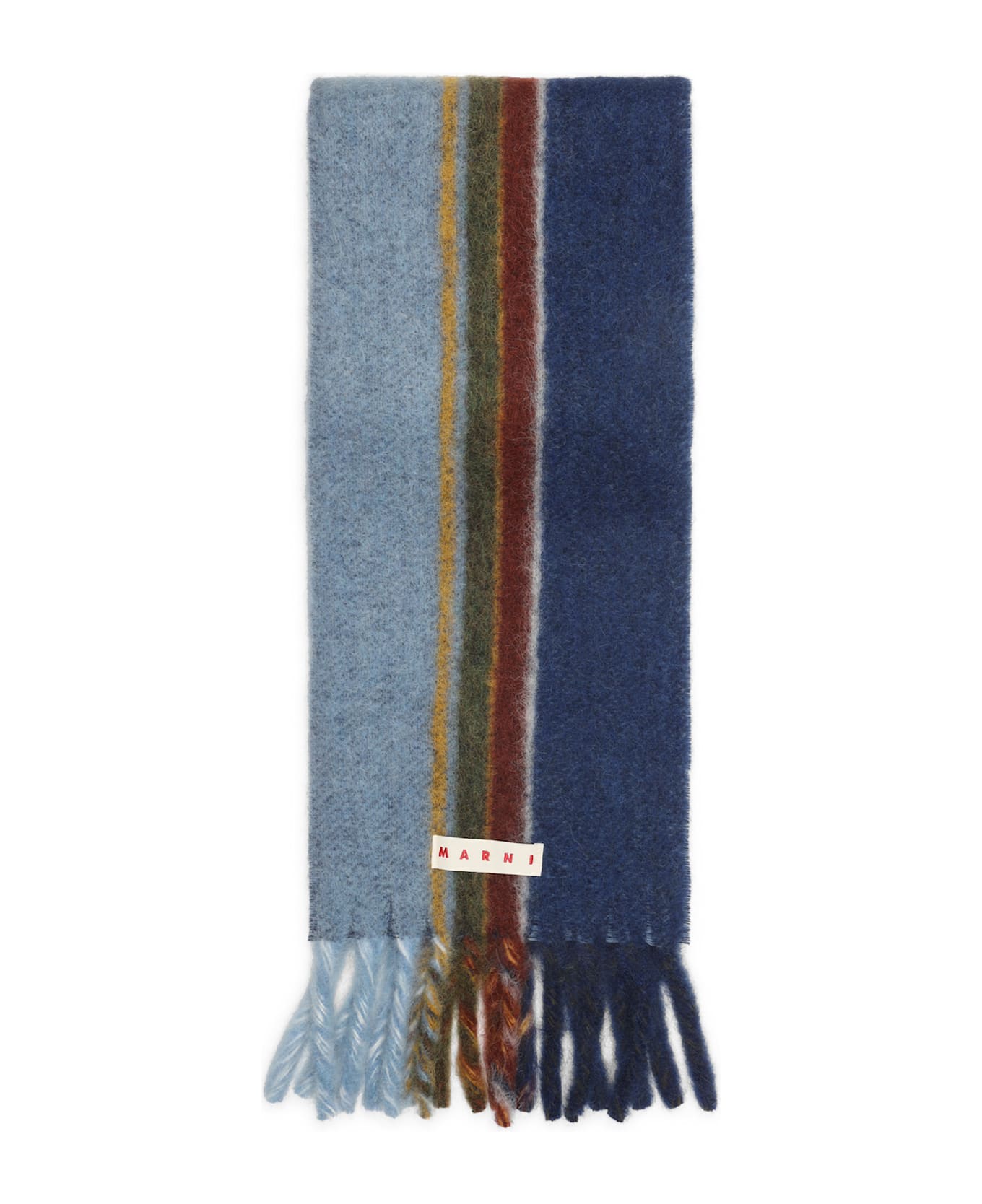 Marni Wool Scarf - Iris Blue