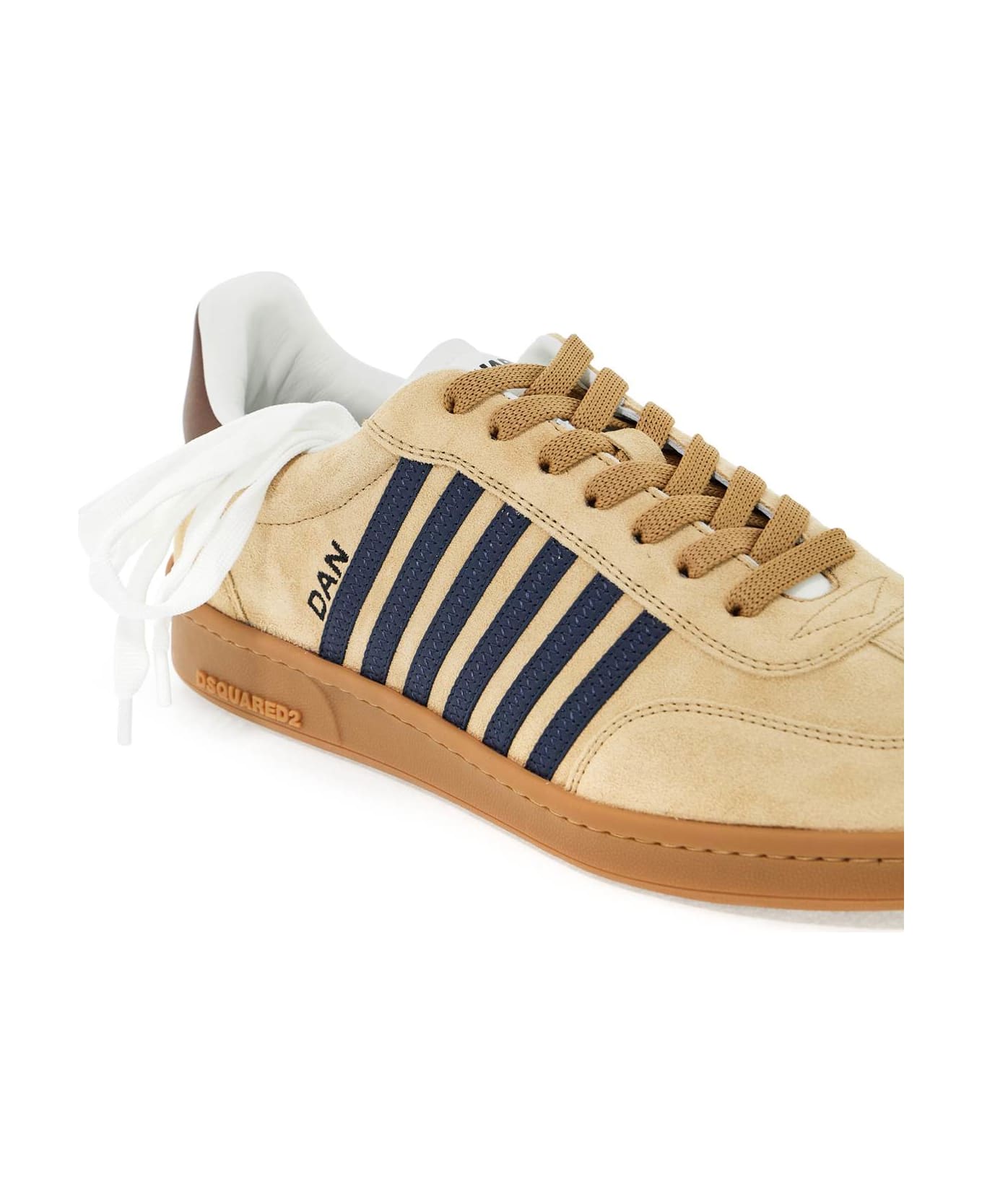Dsquared2 Boxer Sneakers - Beige+blu+marrone