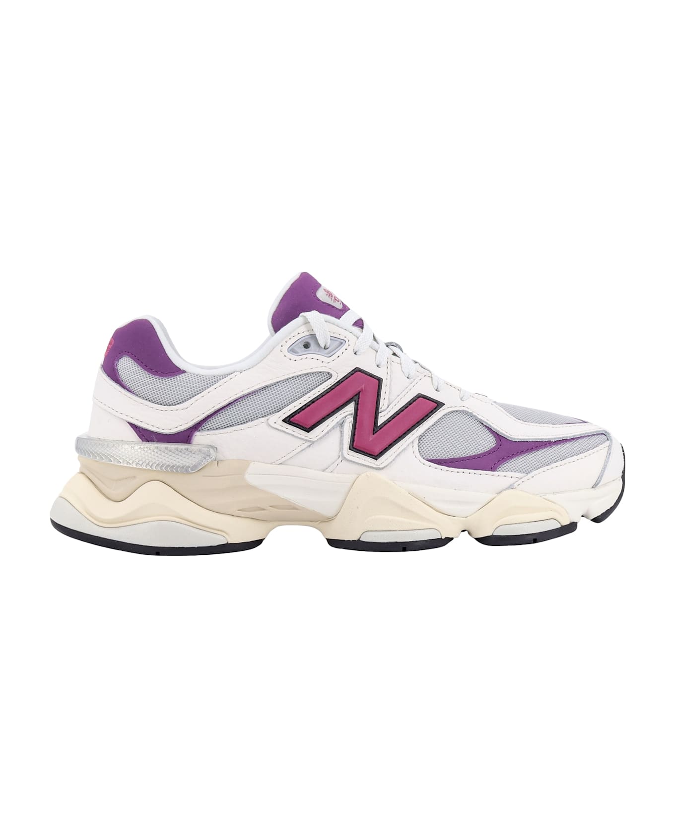 New Balance Mesh And Leather Sneakers - Purple