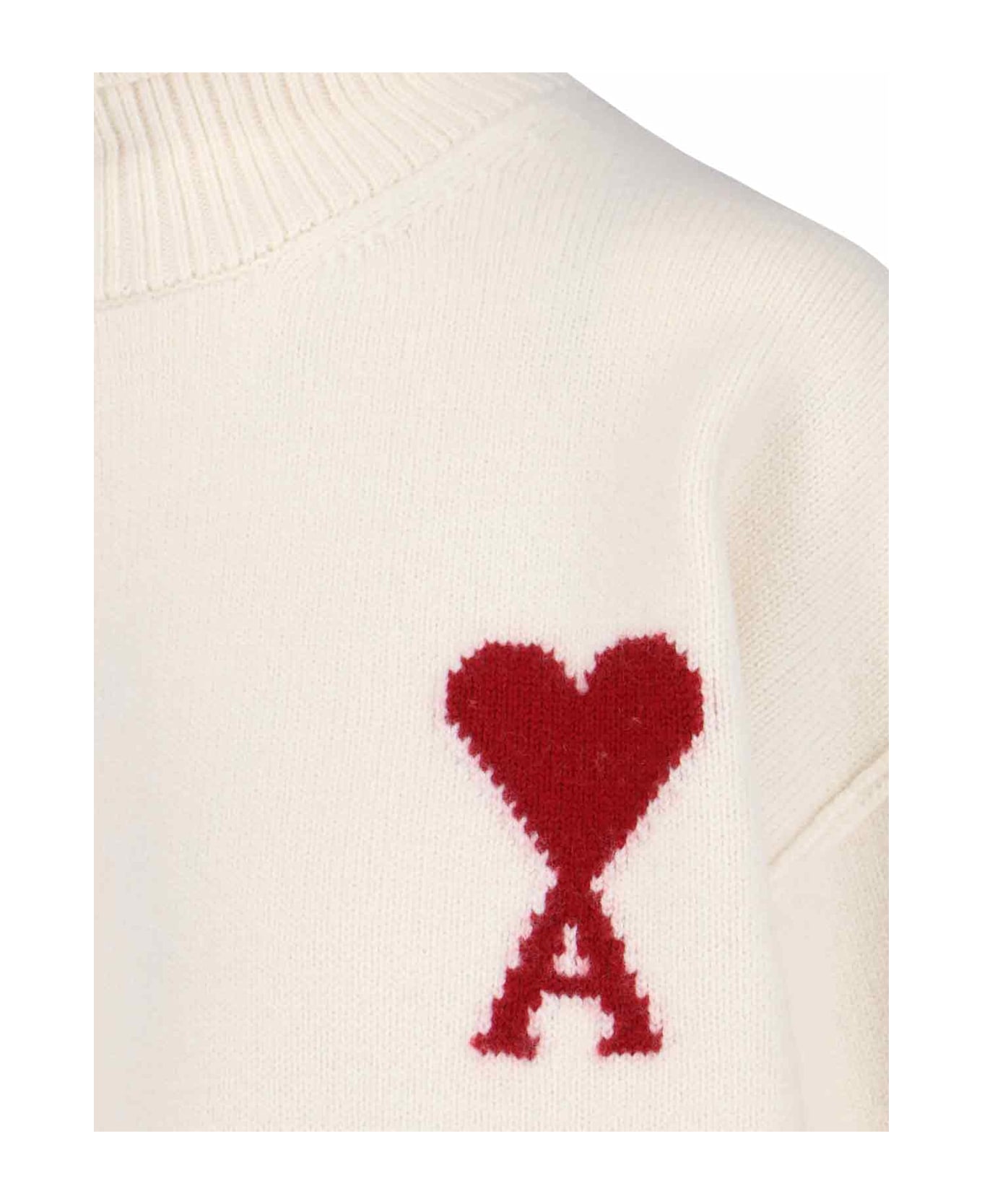 Ami Alexandre Mattiussi Logo Sweater - White