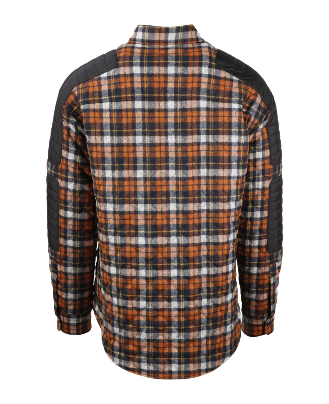 Dsquared2 Quilted Check Flannel Overshirt - Yellow & Orange シャツ