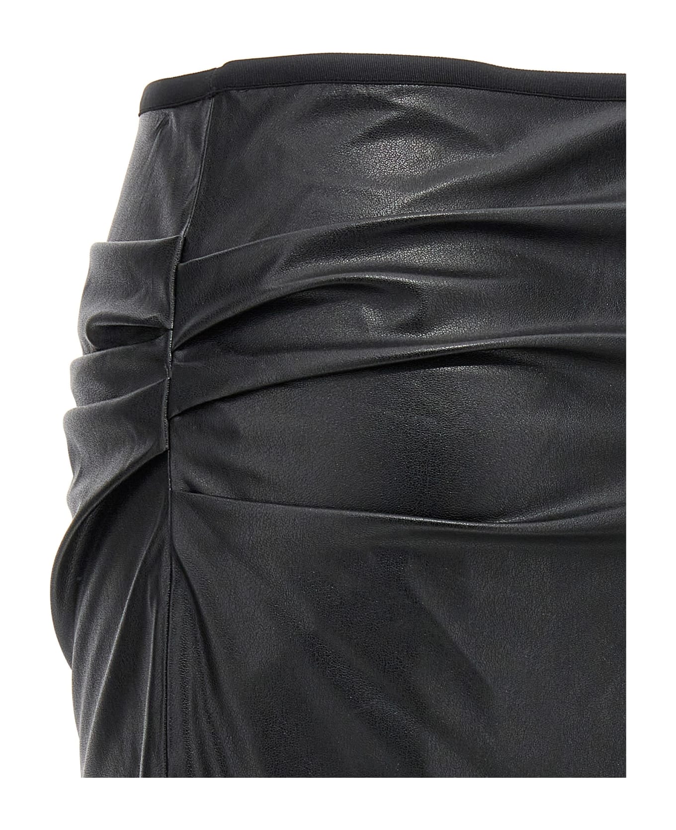 Helmut Lang Leather-effect Skirt - Black   スカート