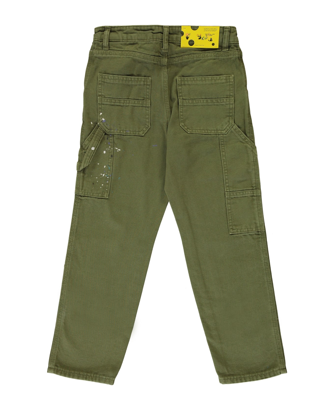 Off-White Cotton Cargo-trousers - green ボトムス