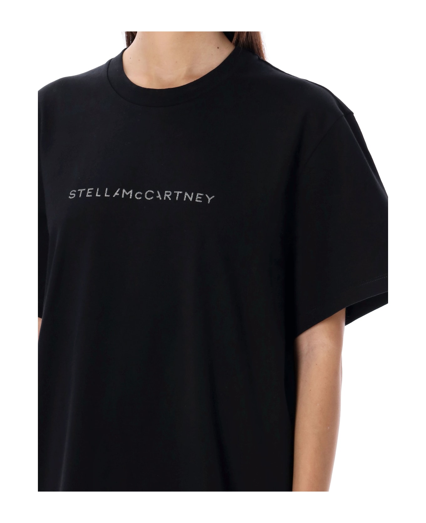 Stella McCartney Cotton Jersey T-shirt - BLACK