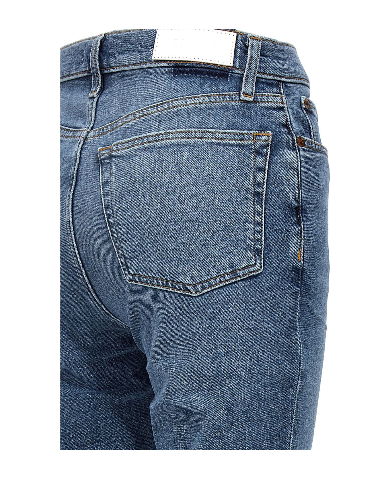 RE/DONE Jeans '90s High Rise Ankle Crop' - Blue