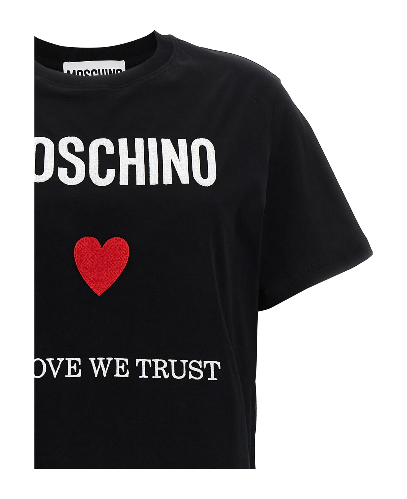 Moschino 'in Love We Trust' T-shirt - Black   Tシャツ