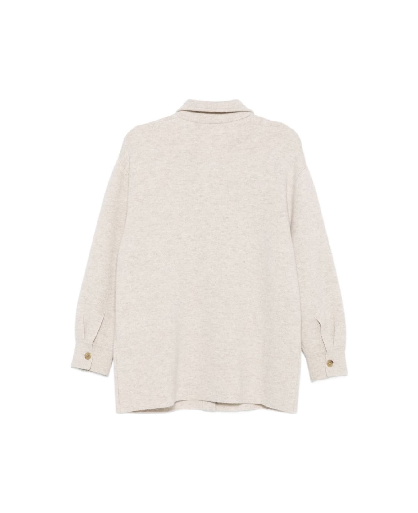 Lisa Yang Beige Long-sleeved Cardigan Sweater - Beige