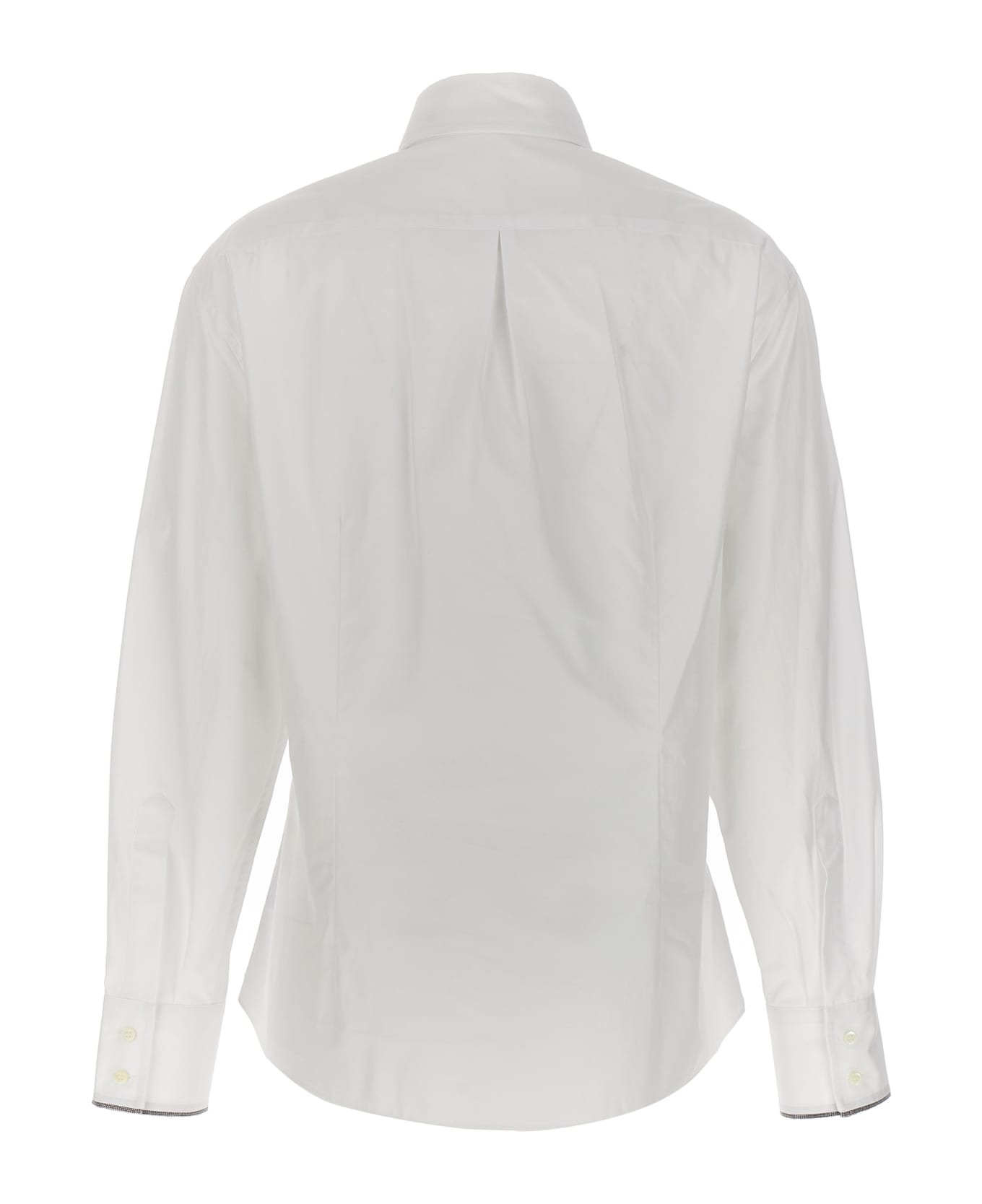 Brunello Cucinelli Cotton Poplin Shirt - White