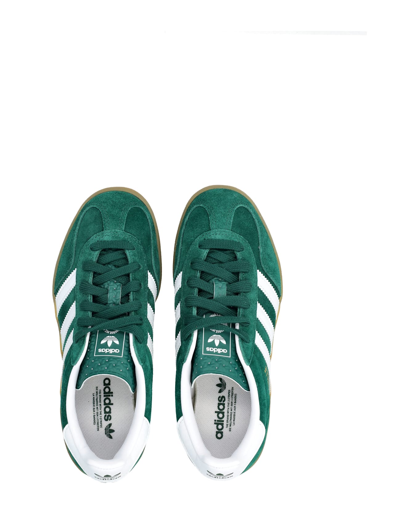 Adidas Originals Adidas Kids Gazelle Indoor Green Suede Sneakers - GREEN/WHITE
