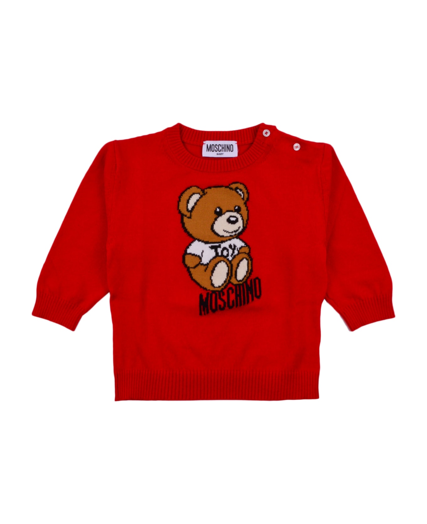 Moschino Cotton Sweater - Red