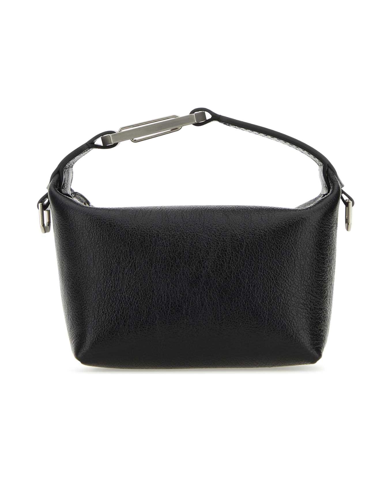 EÉRA Black Leather Moonbag Handbag - BLACK トートバッグ