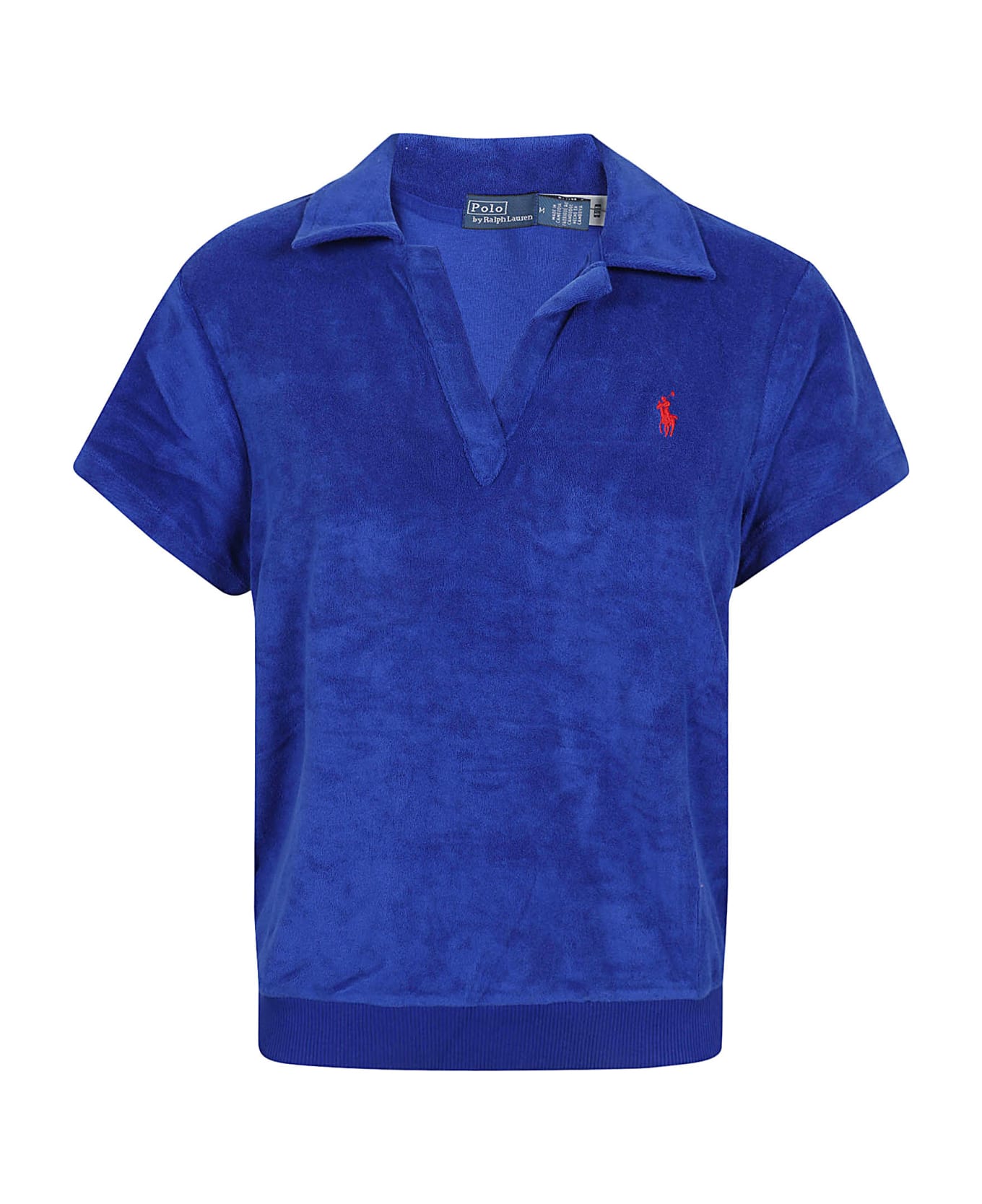 Polo Ralph Lauren Terry Polo-short Sleeve-polo Shirt - Heritage Royal
