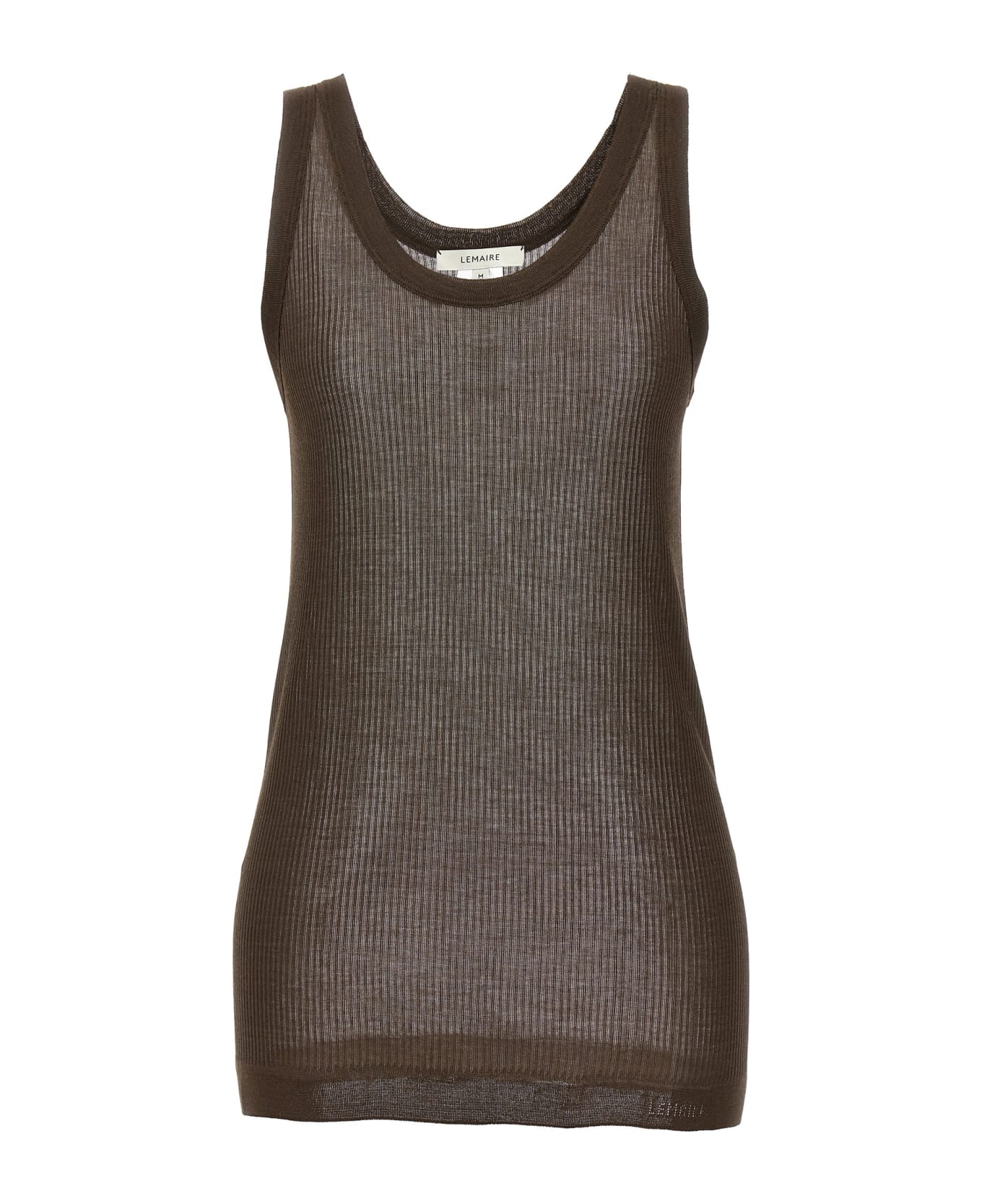 Lemaire 'seamless Rib' Tank Top - BROWN