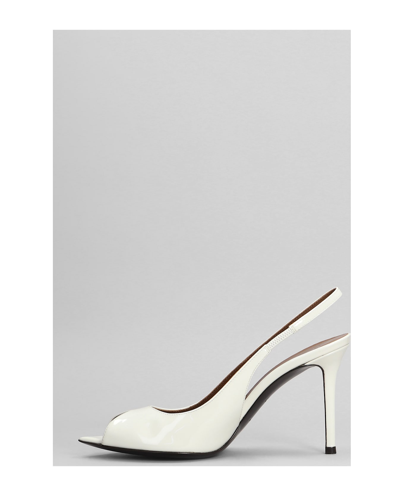 Giuseppe Zanotti Intriigo Pumps In White Patent Leather - white