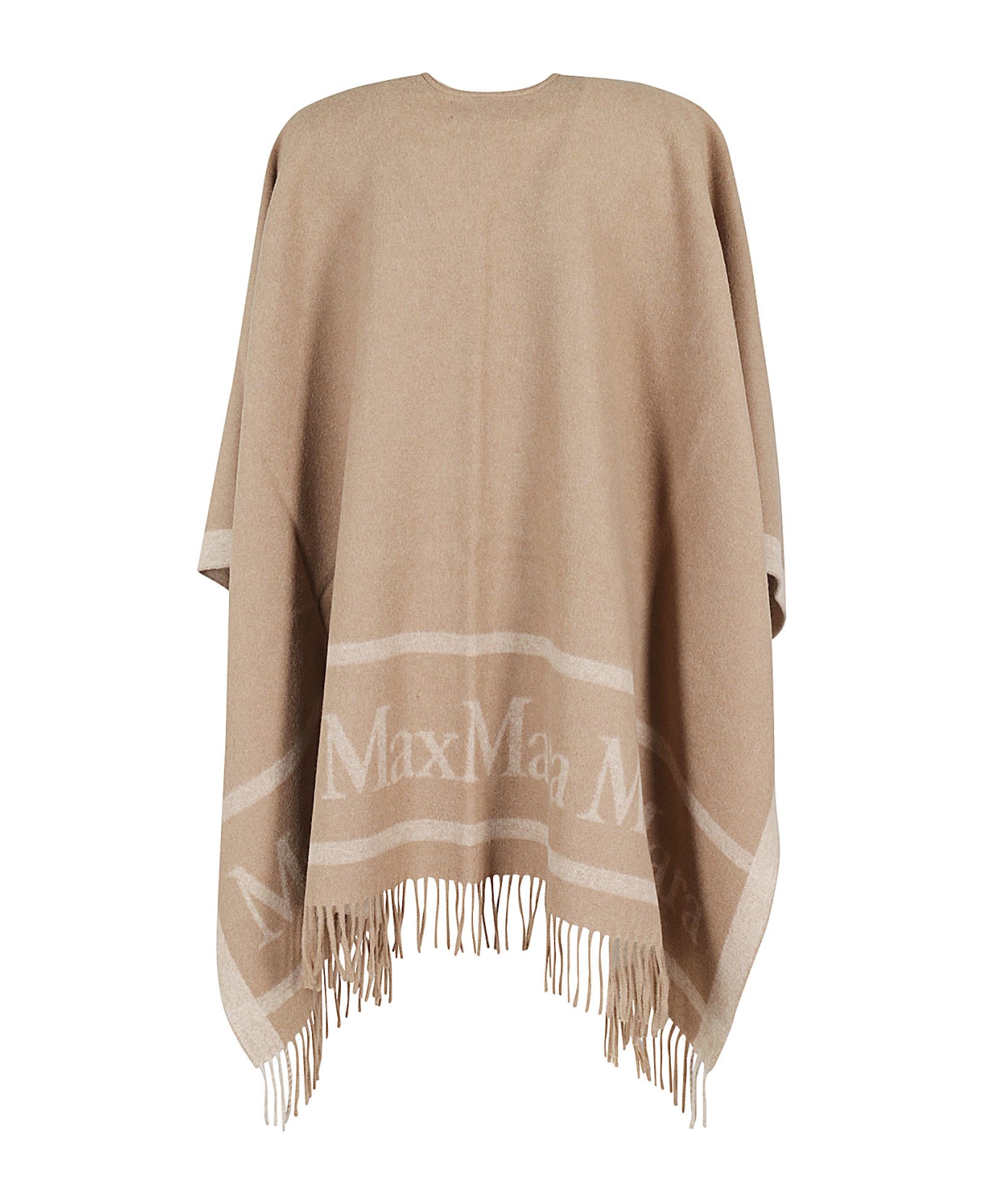 Max Mara Hilde Logo Cape - Camel