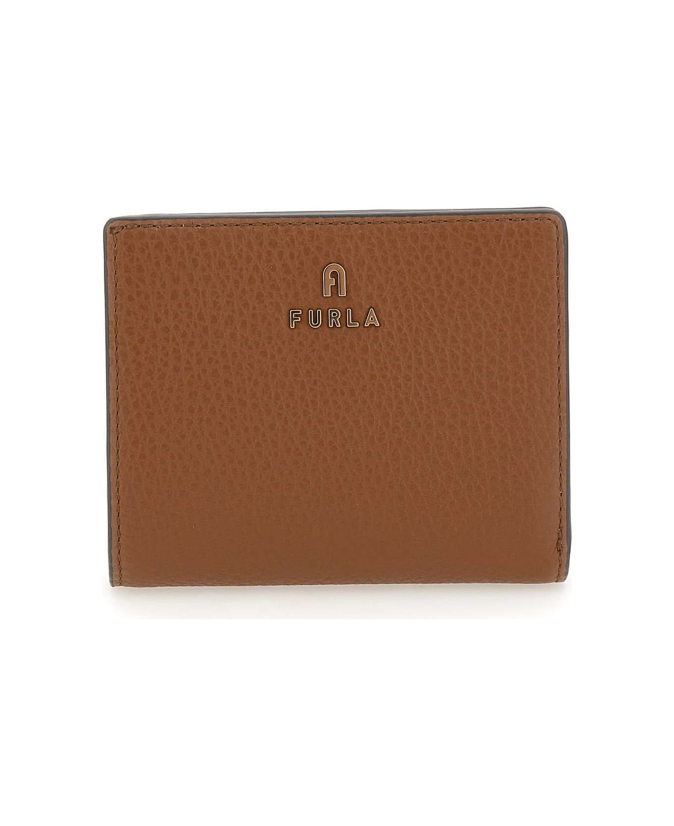 Furla 'camelia' Leather Wallet - Marrone 財布