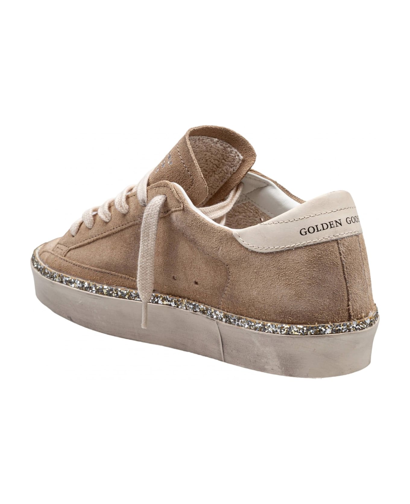 Golden Goose Hi-star Woman
s Sneakers - Desert