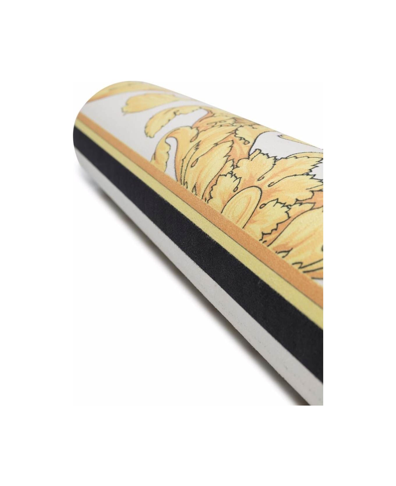 Versace Black / White / Gold Rubber Yoga Mat With I Love Baroque Decoration - Yellow