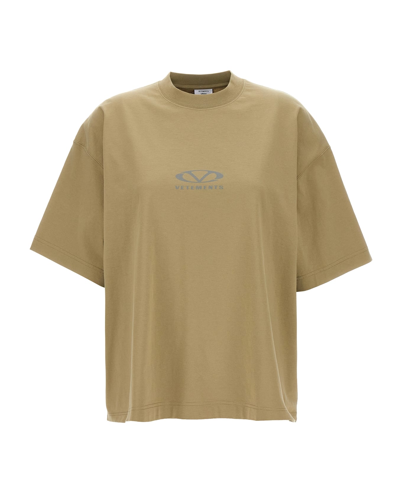 VETEMENTS 
oval Logo
 T-shirt - Beige