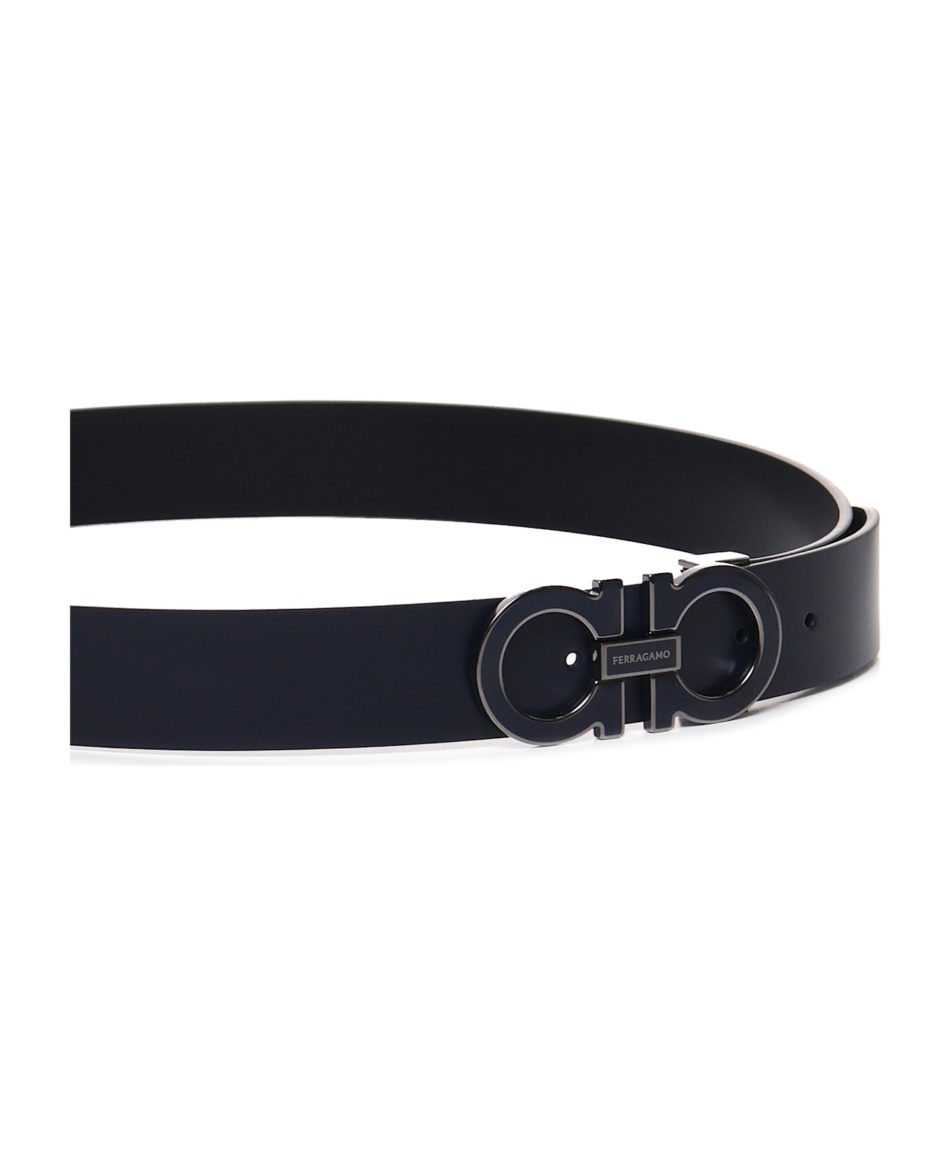 Ferragamo Gancini Belt In Calfskin - Non definito