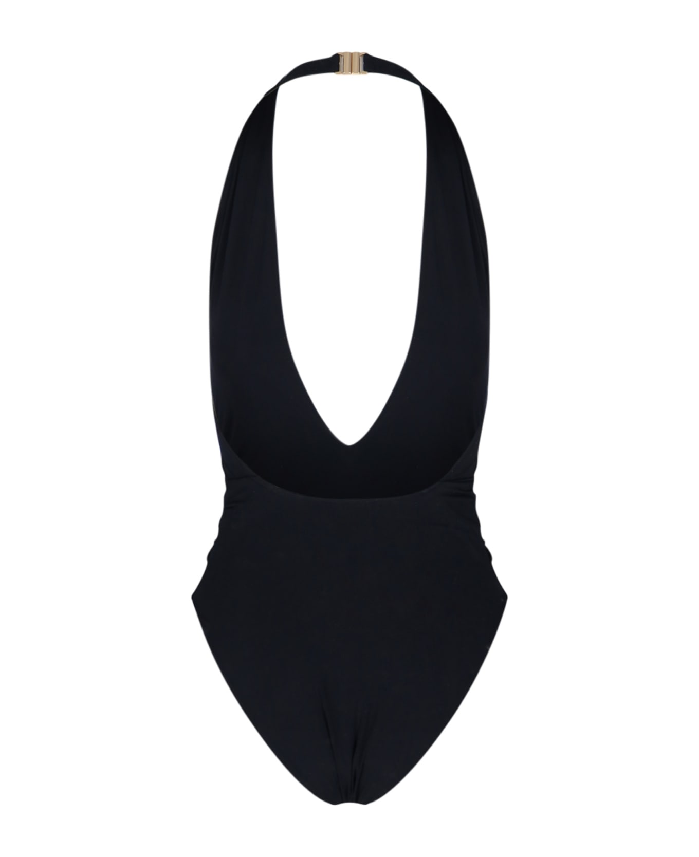 Alaia Belt Detail One-piece Swimsuit - Black  