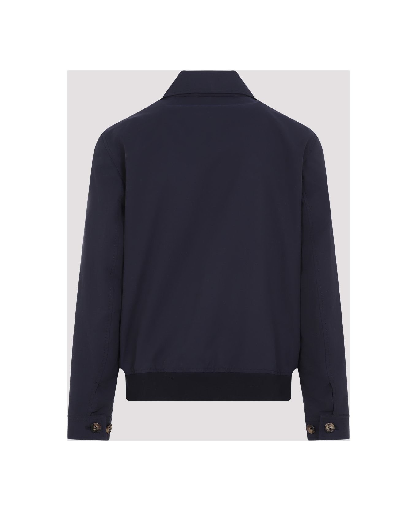 Brunello Cucinelli Cotton Bomber Jacket - Navy