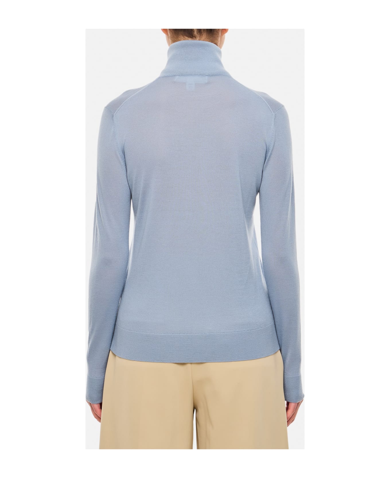 Ralph Lauren Cashmere Turtleneck Sweater - Clear Blue