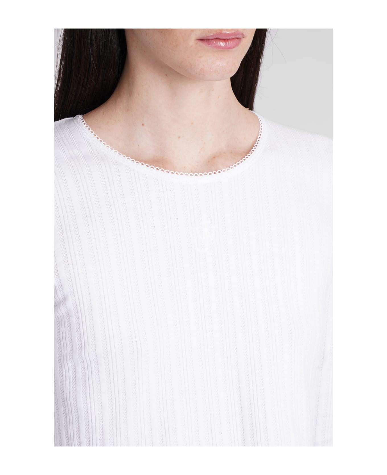 J.W. Anderson T-shirt In White Cotton - white