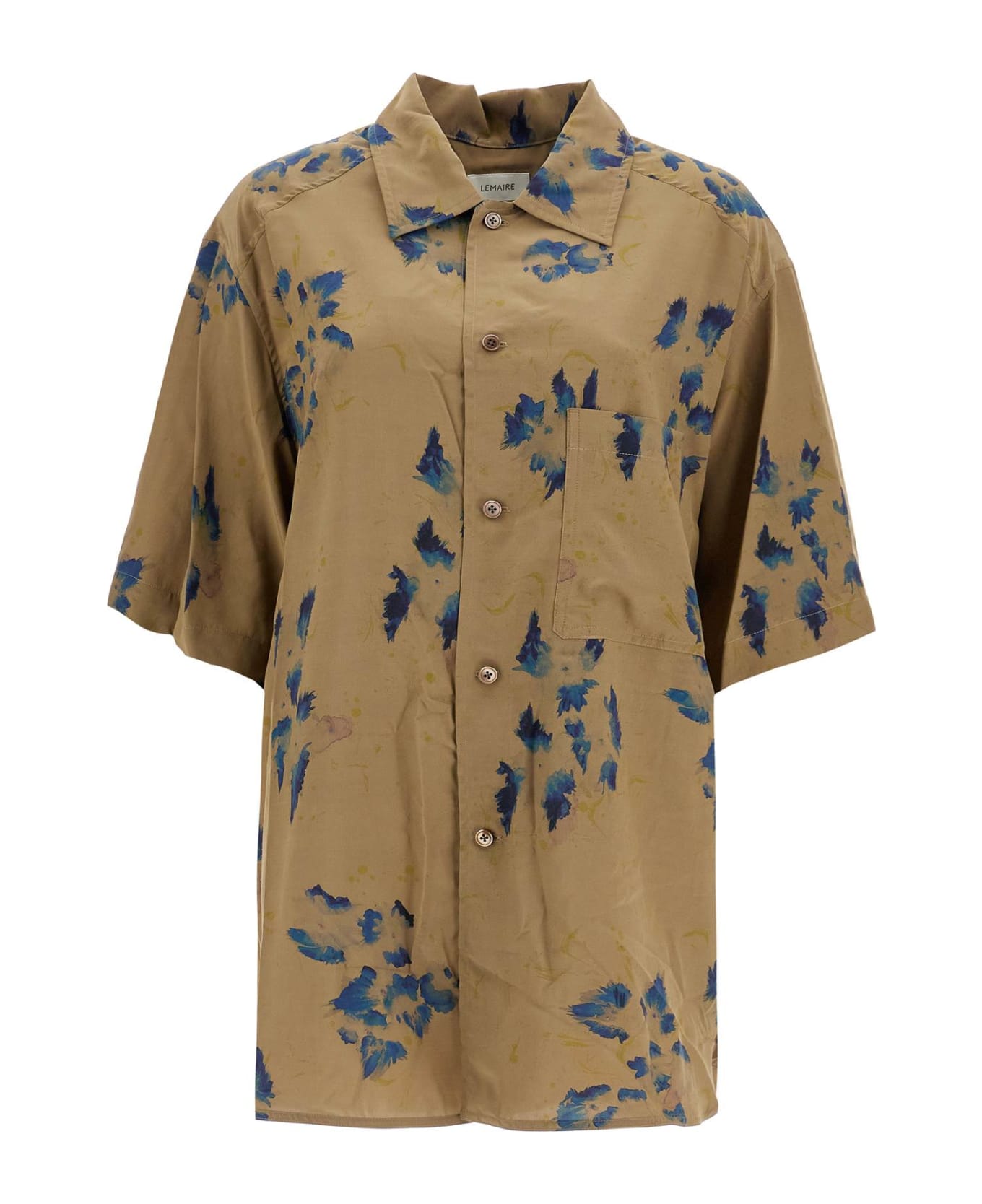 Lemaire Shirt In Khaki Viscose - KHAKI INK (Khaki)